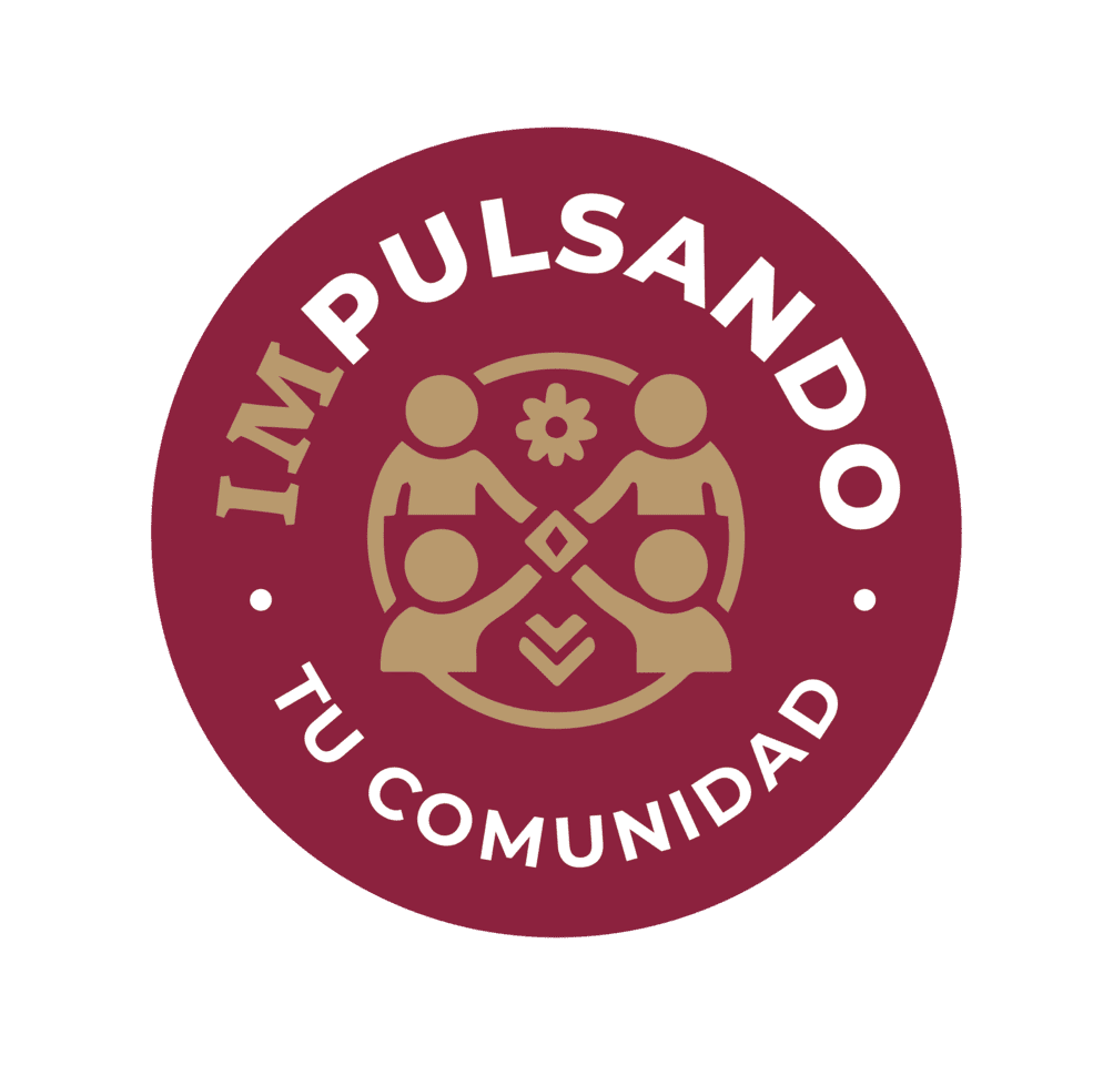 Logo del programa: IMPULSANDO TU COMUNIDAD