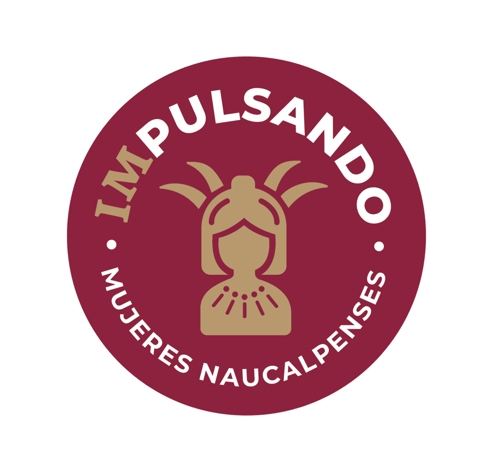 Logo del programa: IMPULSANDO MUJERES NAUCALPENSES